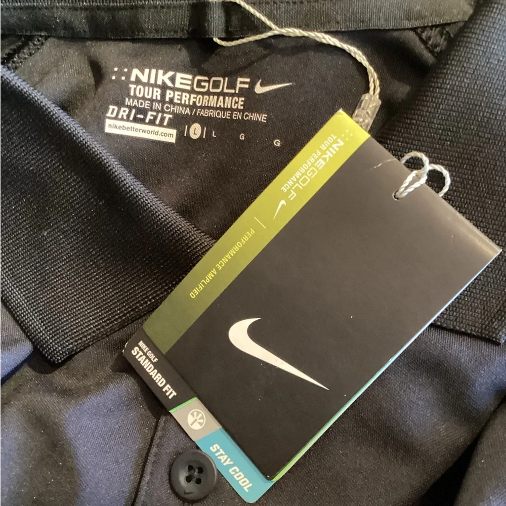 Nike Golf Tour Performance Dri-FIT Polo 509167-010 Men's Size Large